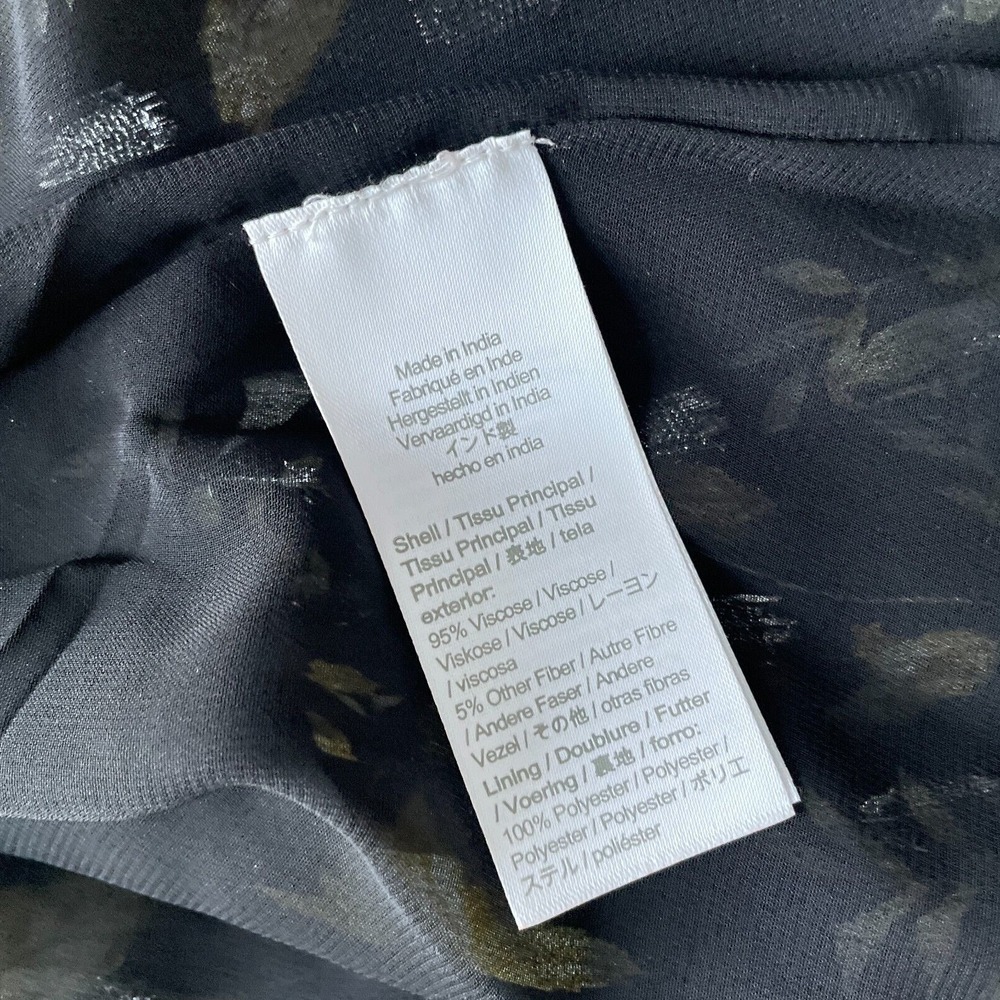 NWT $298 J.Crew Open-Back Metallic Clip-Dot Black Maxi Dress Golden Floral Sz 10 - Picture 14 of 16